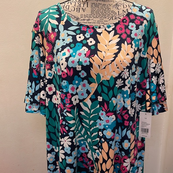 Kim Rogers Floral Midi Dress - Multicolor - Picture 2 of 5